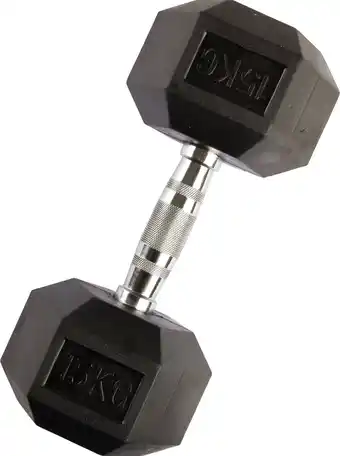 Bol.com VirtuFit Hexa dumbbell Pro - Gewichten - Fitness - 15 kg - Per stuk aanbieding
