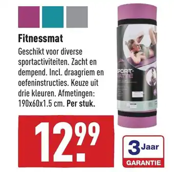 ALDI Fitnessmat 190x60x1.5 cm aanbieding