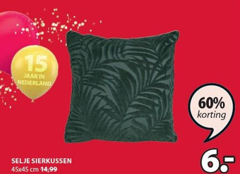 Jysk SELJE SIERKUSSEN aanbieding