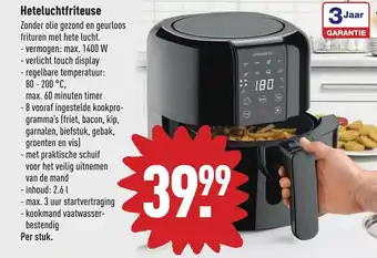 ALDI Heteluchtfriteuse 1400W aanbieding