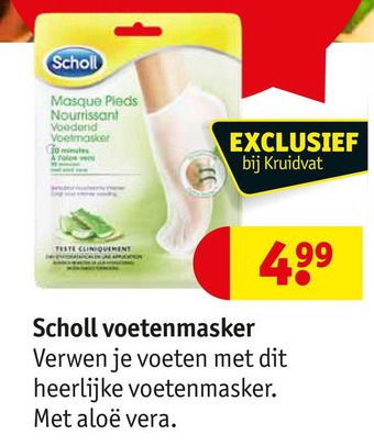 Kruidvat Scholl voetenmasker aanbieding