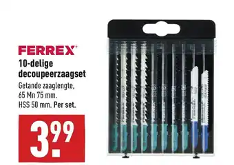 ALDI Ferrex 10-delige decoupeerzaagset aanbieding