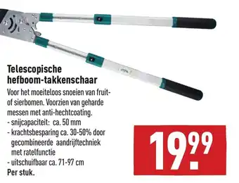 ALDI Telescopische hefboom-takkenschaar 71-97 cm aanbieding