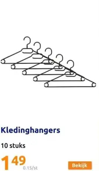 Action Kledinghangers aanbieding