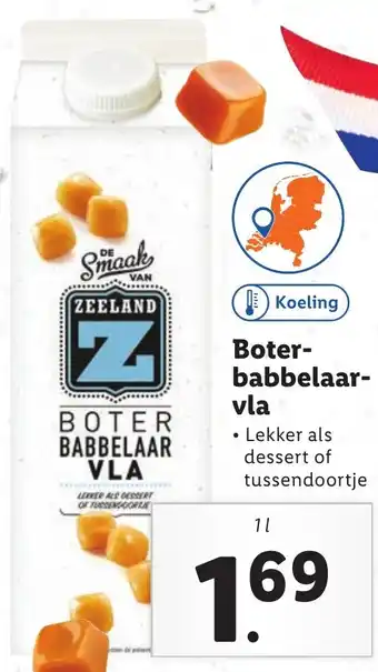 Lidl Boterbabbelaar vla 1L aanbieding