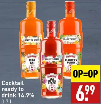 ALDI Cocktail ready to drink 14.9% 0.7L aanbieding