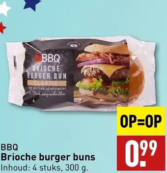 ALDI BBQ Brioche burger buns 300g aanbieding