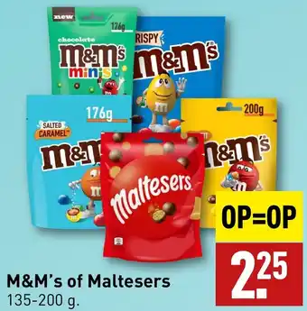 ALDI M&M's of Maltesers aanbieding