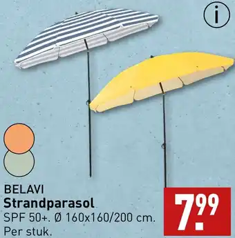 ALDI BELAVI Strandparasol aanbieding