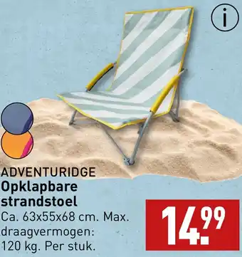 ALDI ADVENTURIDGE Opklapbare strandstoel aanbieding