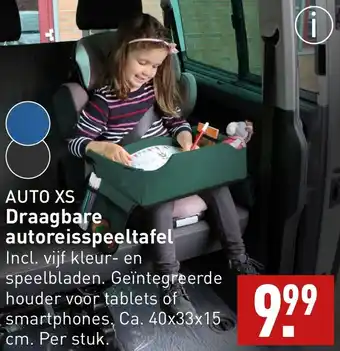 ALDI AUTO XS Draagbare autoreisspeeltafel aanbieding