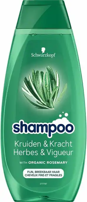 De Online Drogist Schwarzkopf Kruiden & Kracht Shampoo 400ML aanbieding