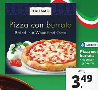 Lidl Pizza met burrata 400g aanbieding