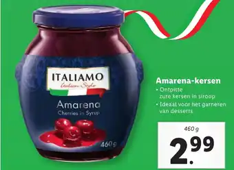 Lidl Amarena kersen 460g aanbieding