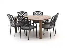 Kees Smit Hartman Berkeley/Triangular 170cm dining tuinset 7-delig aanbieding