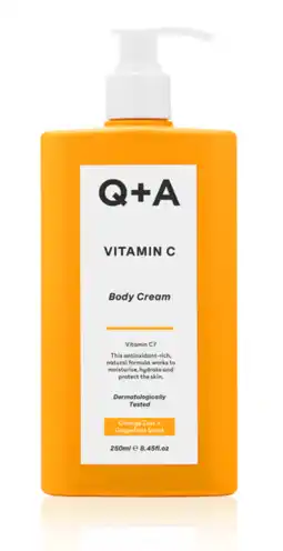 De Online Drogist Q+A Vitamine C Body Cream Orange Grapefruit aanbieding