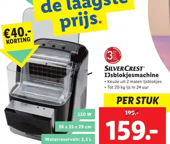 Lidl SILVERCREST IJsblokjesmachine aanbieding