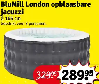 Kruidvat BluMill London opblaasbare jacuzzi Ø 165 cm aanbieding