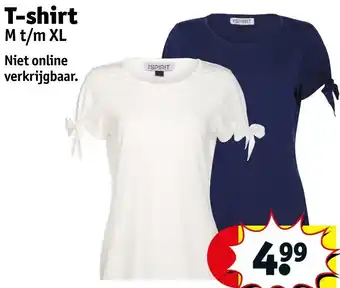 Kruidvat T-shirt M t/m XL aanbieding