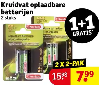 Kruidvat oplaadbare batterijen aanbieding