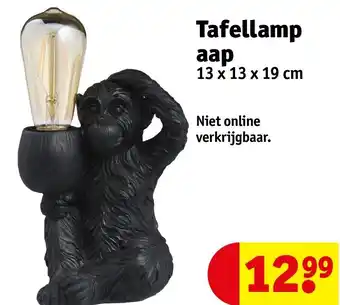 Kruidvat Tafellamp aap 13 x 13 x 19 cm aanbieding