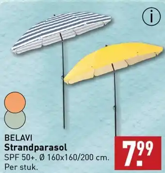 ALDI BELAVI Strandparasol aanbieding