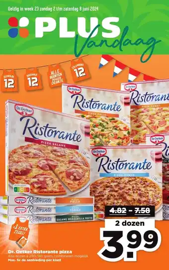 PLUS Dr. Oetker Ristorante pizza aanbieding