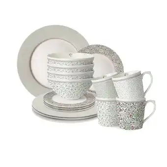 Bol.com Laura Ashley Wild Clematis Collectables Serviesset 4 persoons - 16 delig aanbieding