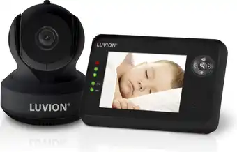 Bol.com LUVION Essential Limited Black Edition Babyfoon met camera - Babyphone - Premium Baby Monitor aanbieding