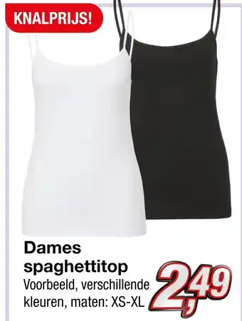 Kik Dames spaghettitop aanbieding