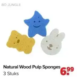 Baby-Dump Natural Wood Pulp Sponges 3 Stuks aanbieding