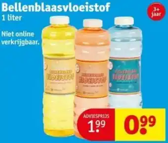 Kruidvat Bellenblaasvloeistof 1 liter aanbieding