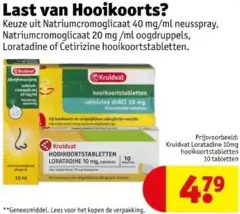 Kruidvat Last van Hooikoorts aanbieding