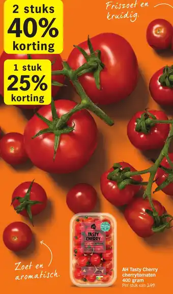 Albert Heijn Tasty Cherry cherrytomaten 400 gram aanbieding