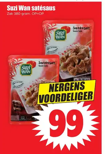 Dirk Suzi Wan satésaus aanbieding