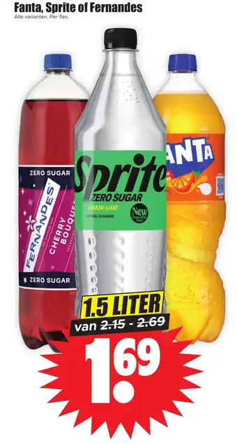 Dirk Fanta, Sprite of Fernandes 1.5 liter aanbieding