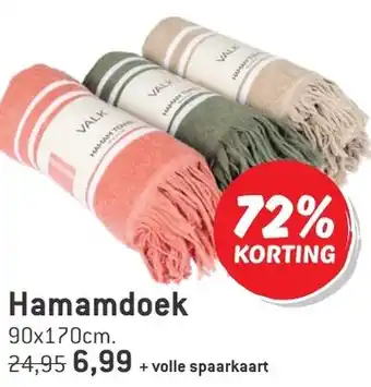 Dekamarkt Hamamdoek 90x170cm. aanbieding