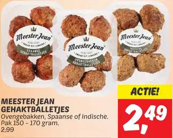 Dekamarkt MEESTER JEAN GEHAKTBALLETJES aanbieding