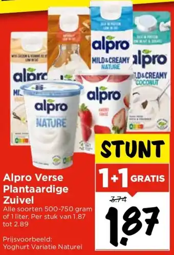 Vomar Voordeelmarkt Alpro Verse Plantaardige Zuivel aanbieding