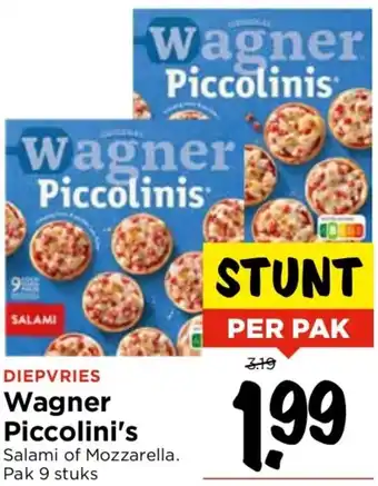 Vomar Voordeelmarkt Wagner Piccolinis aanbieding