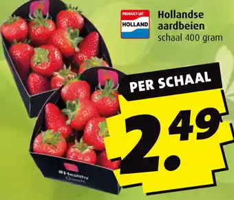 Boni Hollandse aardbeien 400g aanbieding