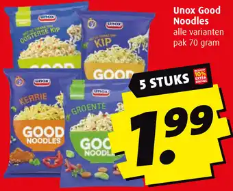 Boni Unox Good Noodles 70g aanbieding