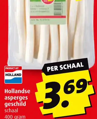 Boni Hollandse asperges geschild 400 gram aanbieding