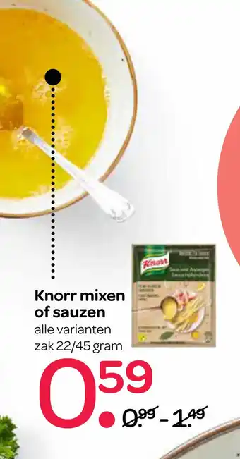 Spar Knorr mixen of sauzen aanbieding