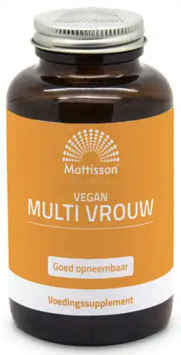 De Online Drogist Mattisson HealthStyle Vegan Multi Vrouw Capsules aanbieding