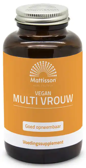 De Online Drogist Mattisson HealthStyle Vegan Multi Vrouw Capsules aanbieding