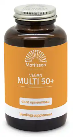 De Online Drogist Mattisson HealthStyle Vegan Multi 50+ Capsules aanbieding