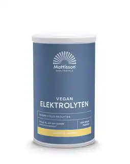De Online Drogist Mattisson HealthStyle Elektrolyten Lemon Poeder aanbieding