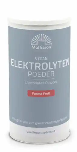 De Online Drogist Mattisson Healthstyle Vegan Elektrolyten Poeder Forest Fruit aanbieding