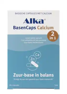 De Online Drogist Alka BasenCaps Calcium 2in1 Capsules aanbieding